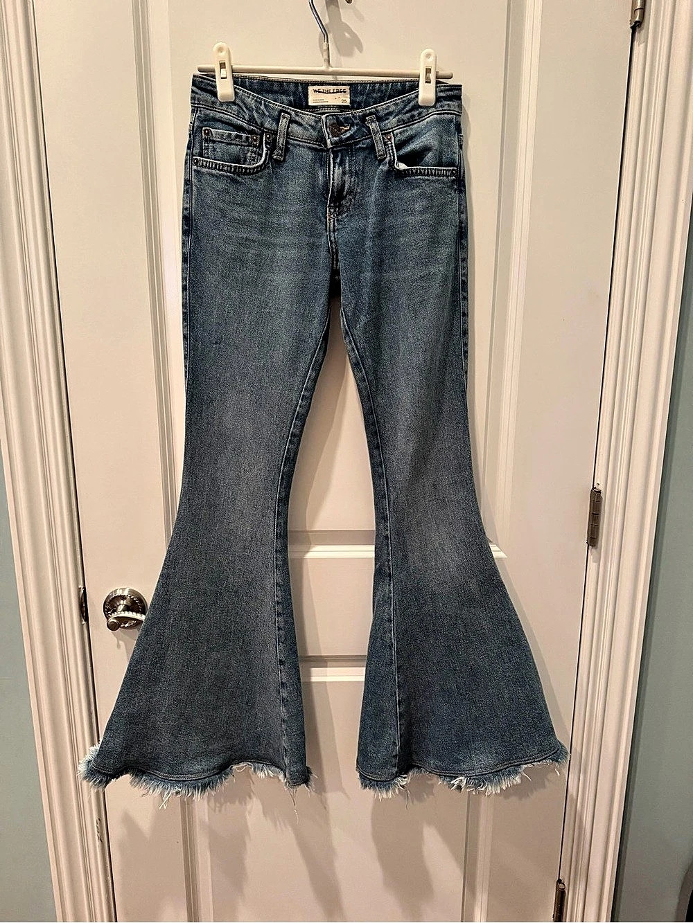 We The Free Twenty-Five Super Flare Denim Jeans Waist 25 Blue